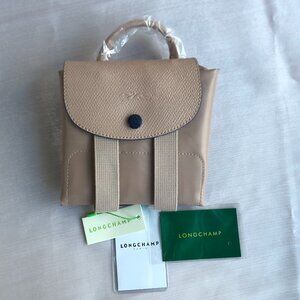 Brand New LONGCHAMP Mini Le Pliage  Backpack In pink white